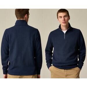 J.Crew | NWOT Seaboard soft-knit half-zip in Blue | Sz L